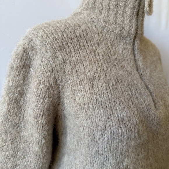 J MCLAUGHLIN MORITZ ALPACA BLEND KNIT 1/4 ZIP SWEATER LS SOFT COZY COMFY CHIC S - Picture 6 of 10